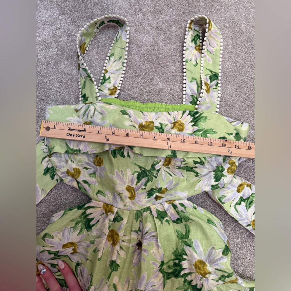 Alémais - Astra Floral Linen Minidress w Cut Outs - size US 6 - NWT - Picture 11 of 16